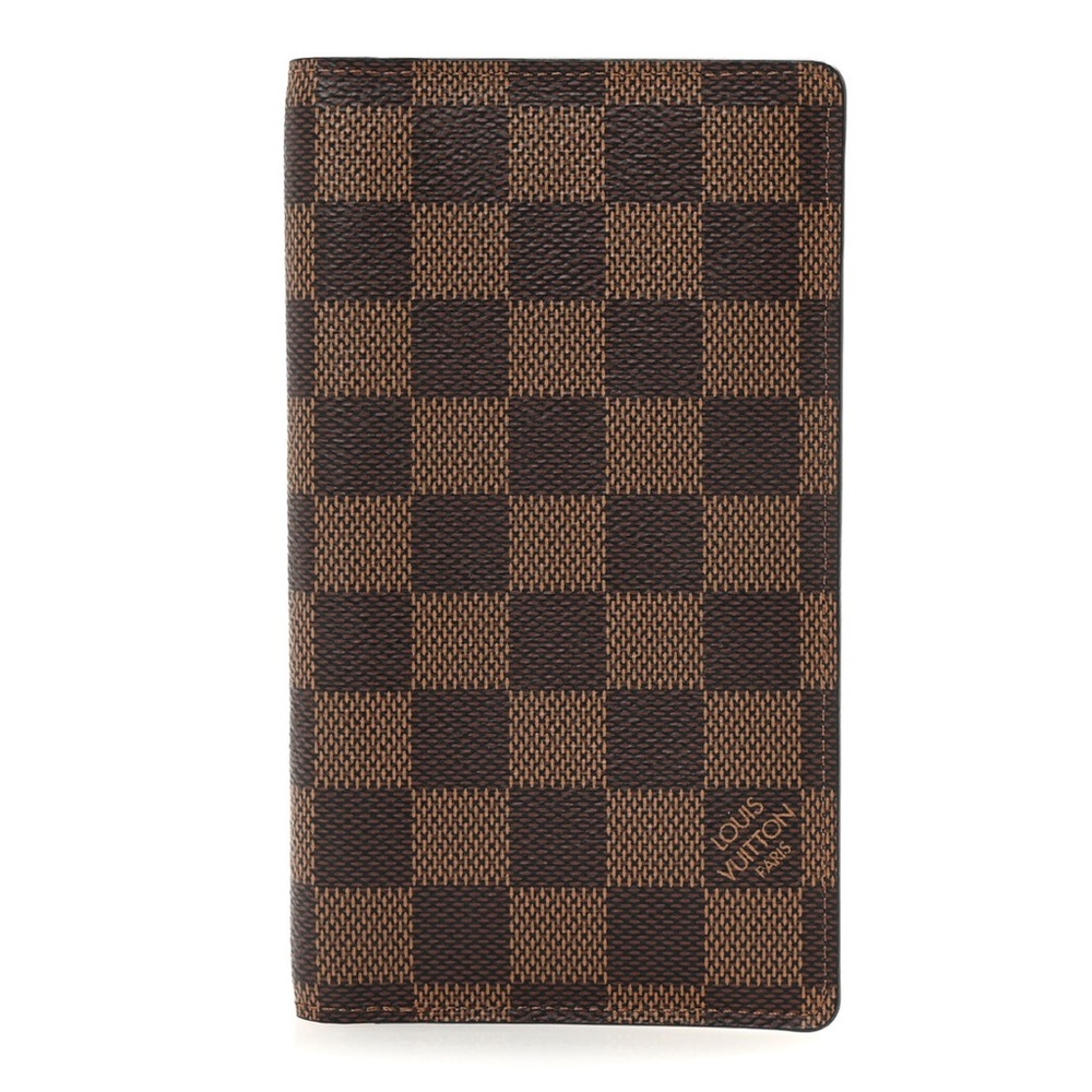 ❌LOUIS VUITTON Damier Ebene Card and Checkbook Wallet❌